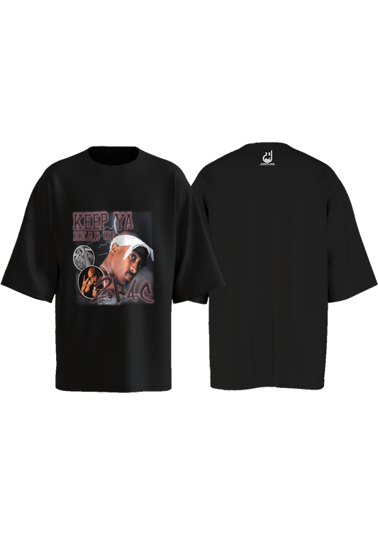 2pac Keep ya Head Up Oversized T-shirt